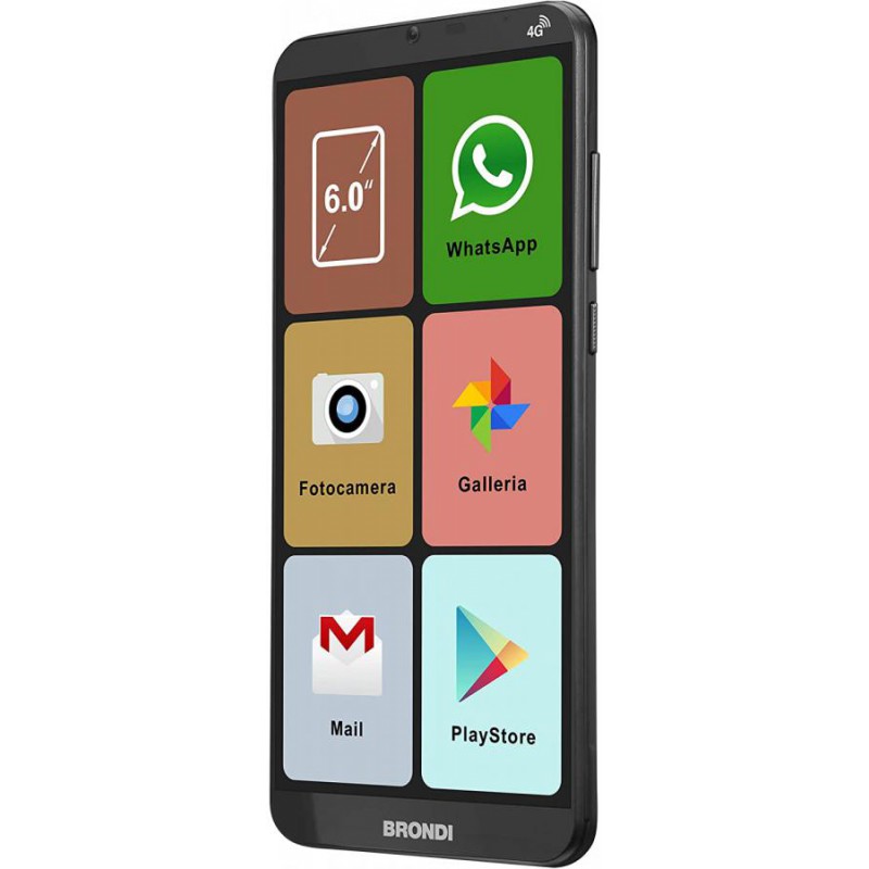 Smartphone Brondi Amico Smartphone XL Nero 6.0 Dual Simandroid 11