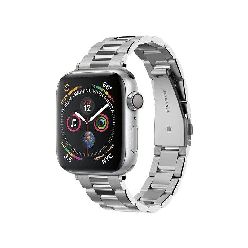 cinturino apple watch 38/41/40 mm metallo silver