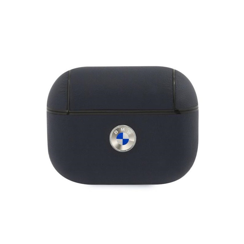 cover bmw airpods pro irivestito in pelle blu