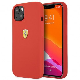 cover ferrari iphone 13 mini silicone rosso