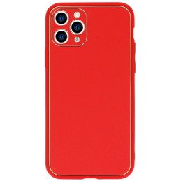 cover iphone 12 / 12 pro rivestita in pelle ecologica rossa