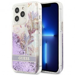 cover guess iphone 13 pro max flower glitter