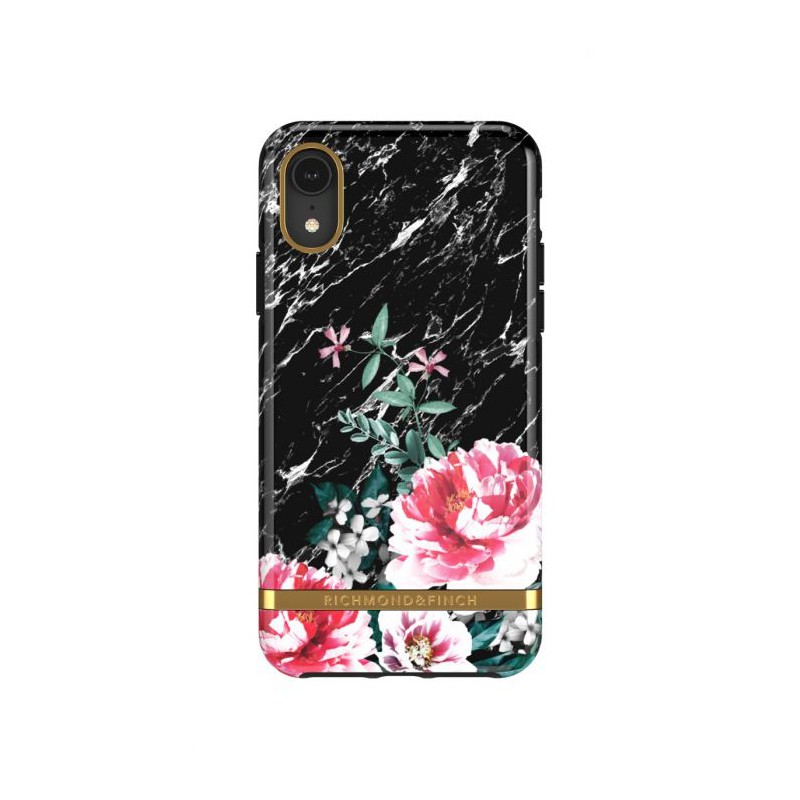 cover iphone x / xs richmond & finch black marble floral