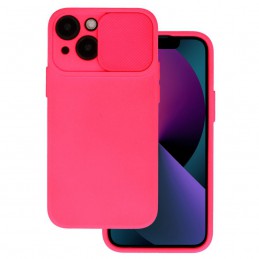 cover iphone x / xs con protezione fotocamera rosa