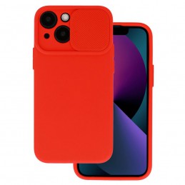 cover iphone x / xs con protezione fotocamera rossa