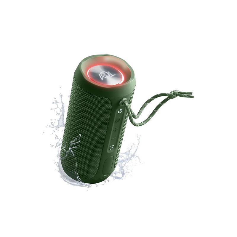 speaker bluetooth glow10 watt ip67 abbinabile ad altro speaker glow verde