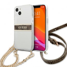 cover guess iphone 13 mini con catena gold