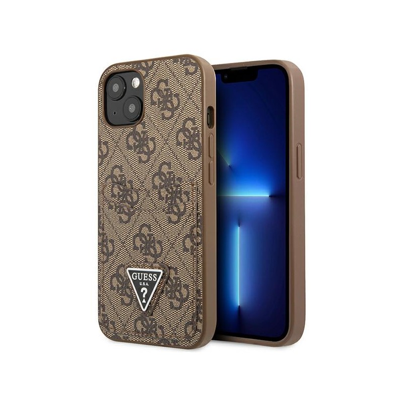 cover guess iphone 13 brown con tasca