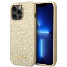 cover guess iphone 14 pro glitter gold