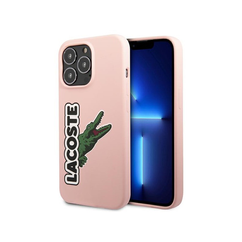 cover lacoste iphone 13 pro rosa