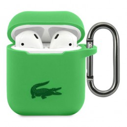 cover lacosteper airpods 1 / 2 silicone verde