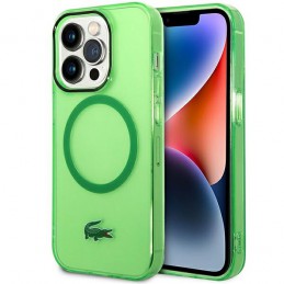 cover lacoste iphone 14 pro max verde magsafe
