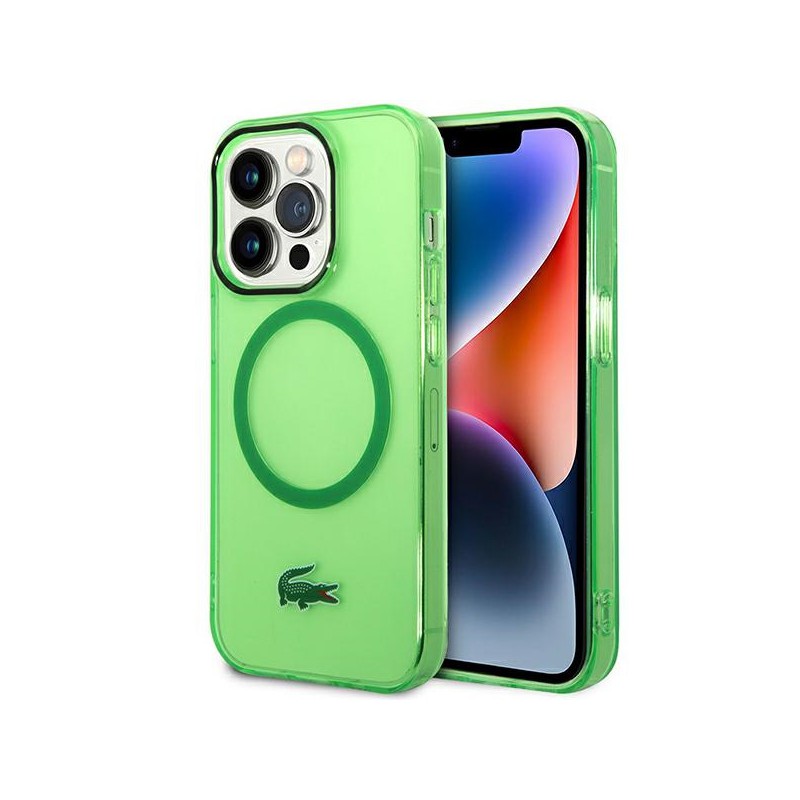 cover lacoste iphone 14 pro verde magsafe