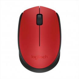 mouse  ottico wireless logitech rosso