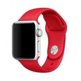 cinturino apple watch in silicone rosso 42-44-45- mm