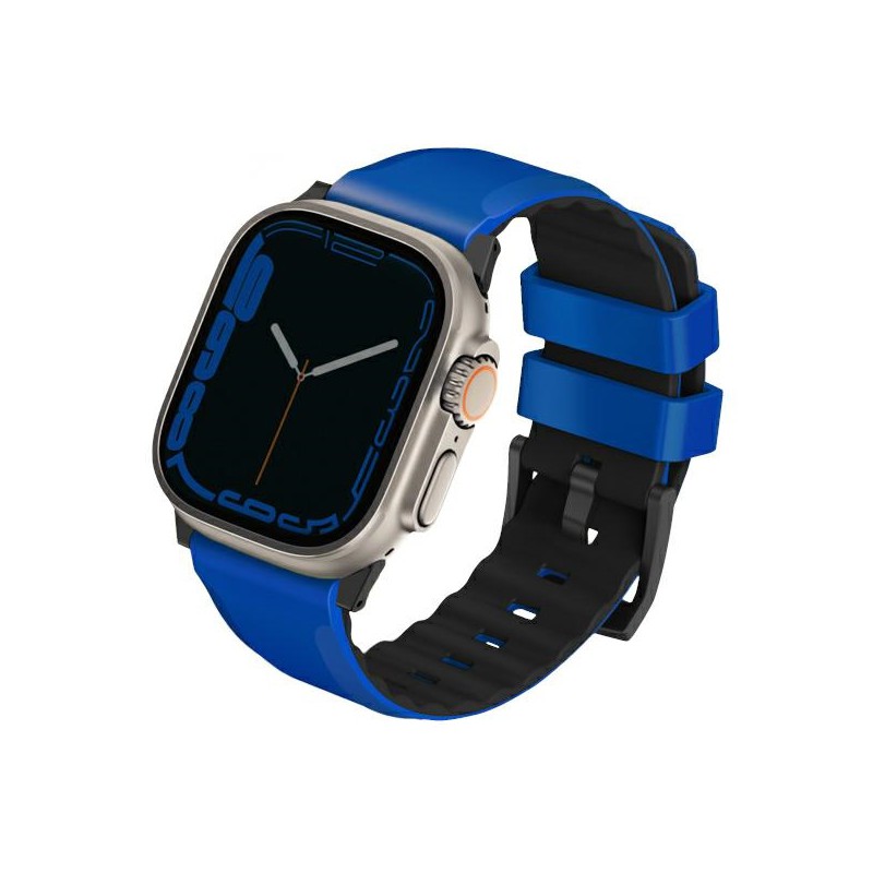 cinturino apple watch silicone airsoft 42-44-45-49 mm blu