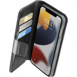 custodia a libro iphone 15 pro max nera con porta carte di credito