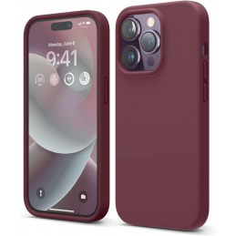 cover  silicone iphone 15 bordeaux