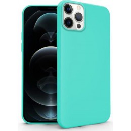 cover  silicone iphone 15 pro max azzurra