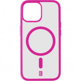 Custodia IPhone 15 Pro Max Case&amp;me Con MagSafe - Cover Trasparente Rosa, Protezione Fotocamera E Ricarica Wireless