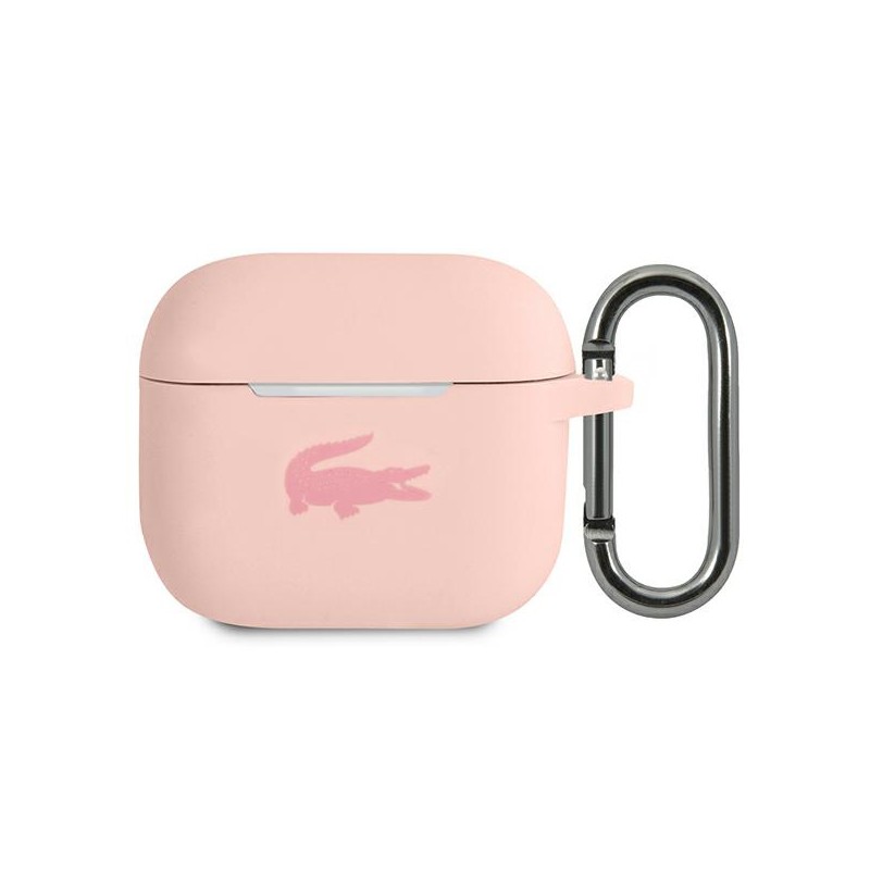 cover lacosteper airpods 3 silicone rosa
