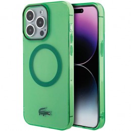 cover lacoste iphone 15 pro verde magsafe compatibile