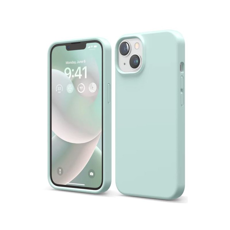cover  silicone iphone 14 light mint