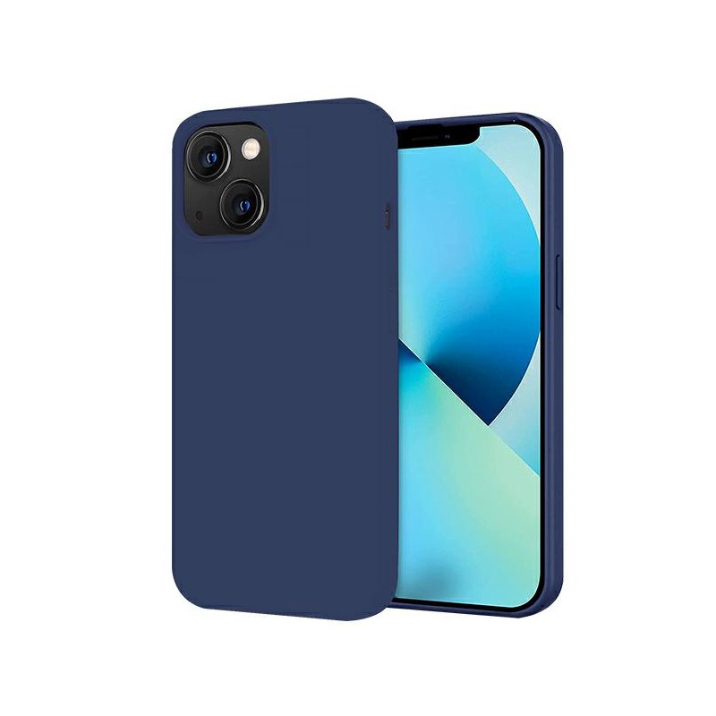 cover  silicone iphone 14 plus blue navy