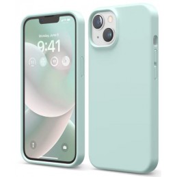 cover  silicone iphone 14 pro max  light mint