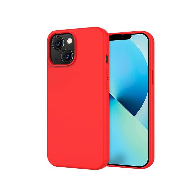 cover  silicone iphone 14 rossa