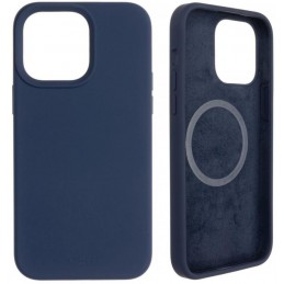 cover  silicone iphone 14 blu navy compatibile magsafe