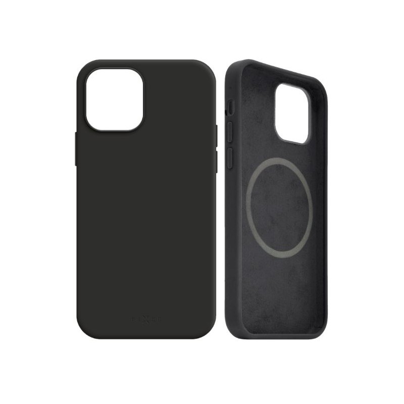 cover  silicone iphone 14 pro max nera compatibile magsafe