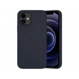 cover  silicone iphone 12 blu navy