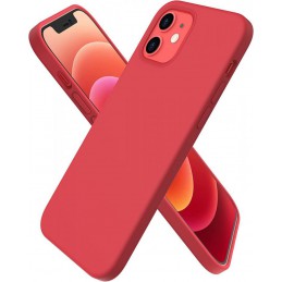 cover  silicone iphone 12 rossa
