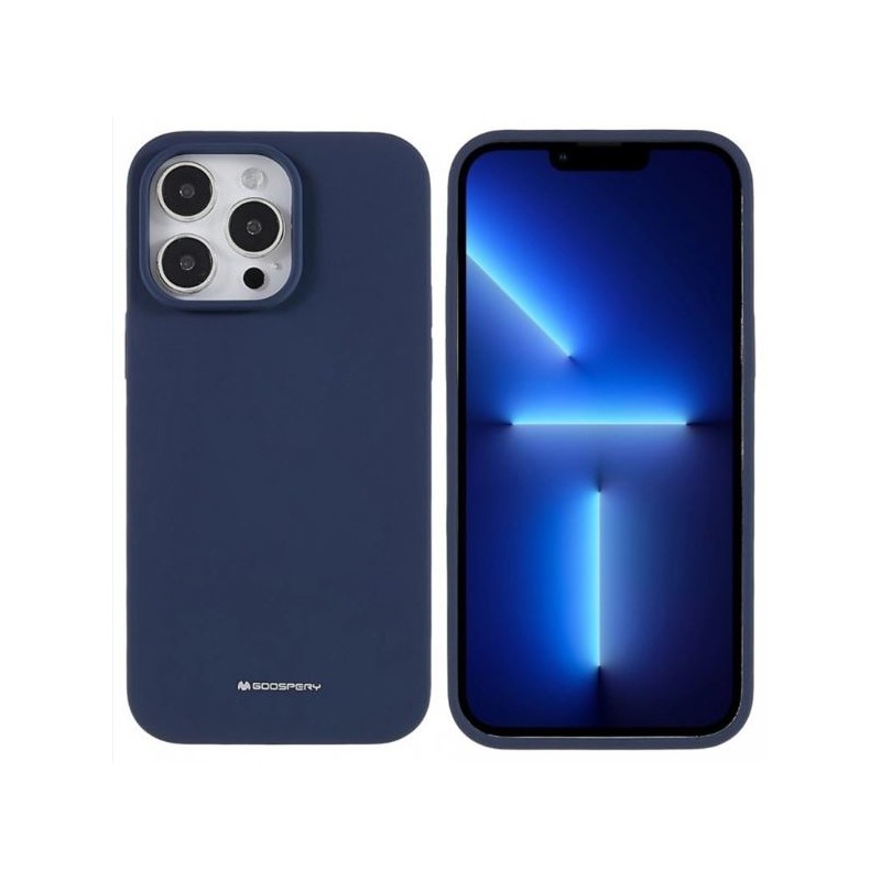 cover  silicone iphone 14 pro max blu navy