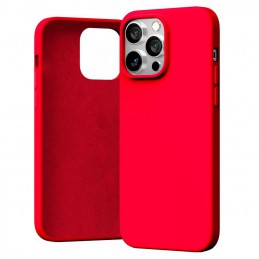 cover  silicone iphone 14 pro max rossa