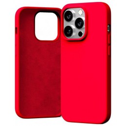 cover  silicone iphone 14 pro rossa