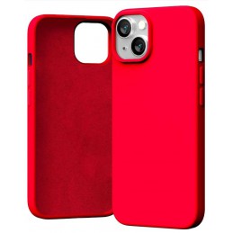 cover  silicone iphone 14 rossa