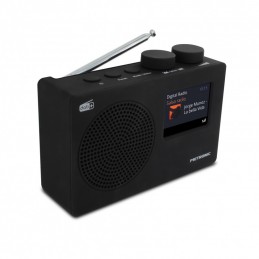 Radio digitale DAB+ e FM RDS con display a colori - nera