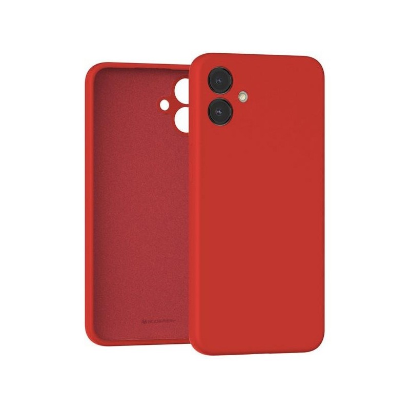 cover in silicone per samsung a05  rossa