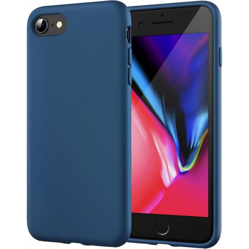 cover in silicone iphone 7/8/SE 2020 blu