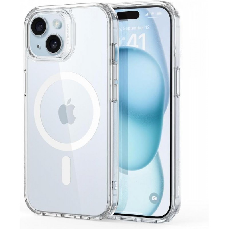 cover iphone 15 plus trasparente  compatibile magsafe