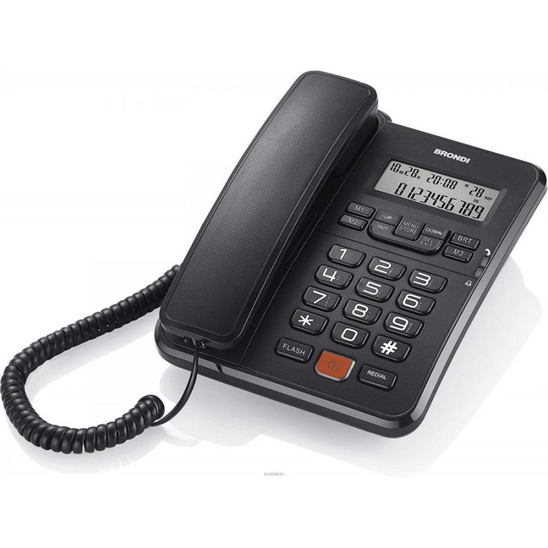 telefono fisso da ufficio con display e vivavoce