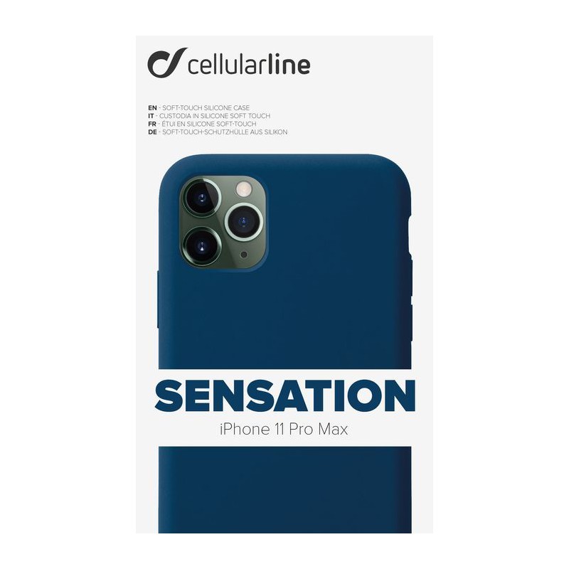 COVER SOFT TOUCH IPHONE XS MAX BLU