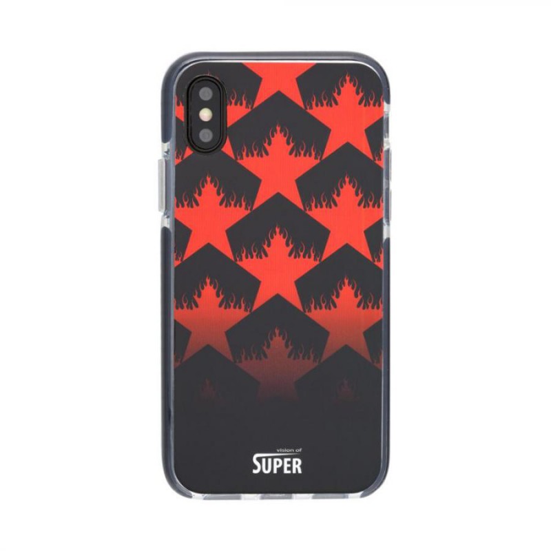 COVER STAR RED TRASPARENTE IPHONE X XS