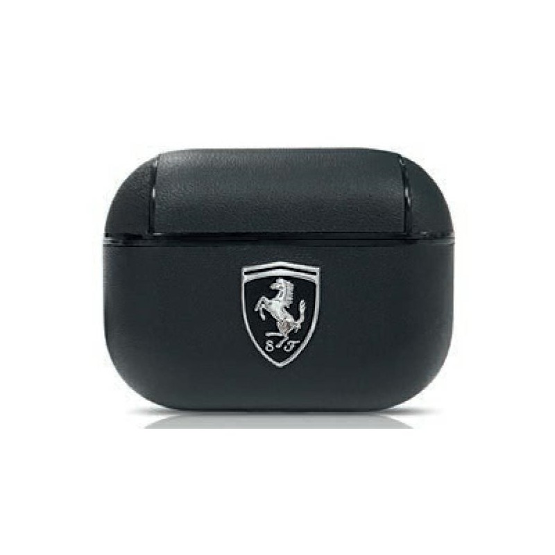 cover ferrari per airpods pro effetto pelle nera