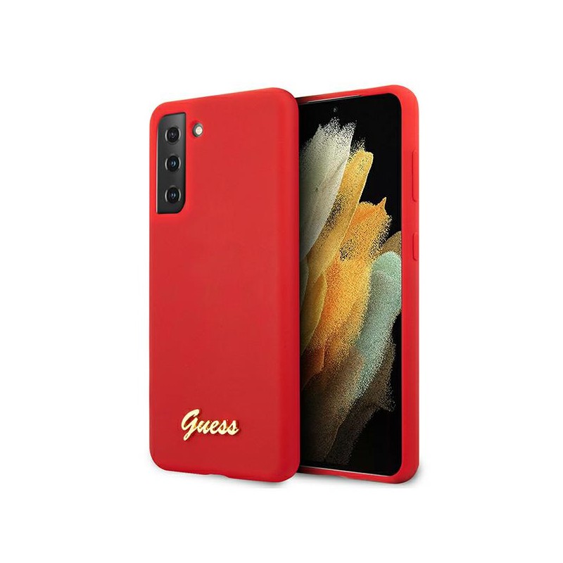 COVER GUESS SILICONE SOFT TOUCH GALAXY S21 PLUS ROSSA
