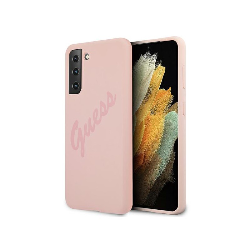 COVER GUESS SILICONE SOFT TOUCH GALAXY S21 ROSA