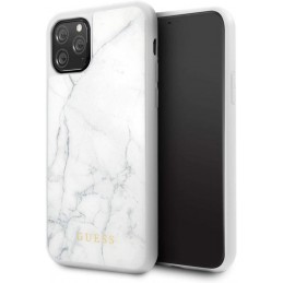 COVER IPHONE 11 PRO MAX GUESS EFFETTO MARMO BIANCO