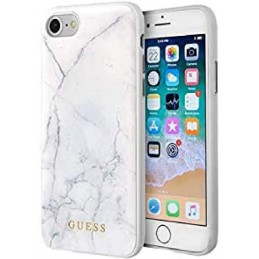 COVER IPHONE 6/66/7/8/SE ( 2020) GUESS EFFETTO MARMO BIANCO